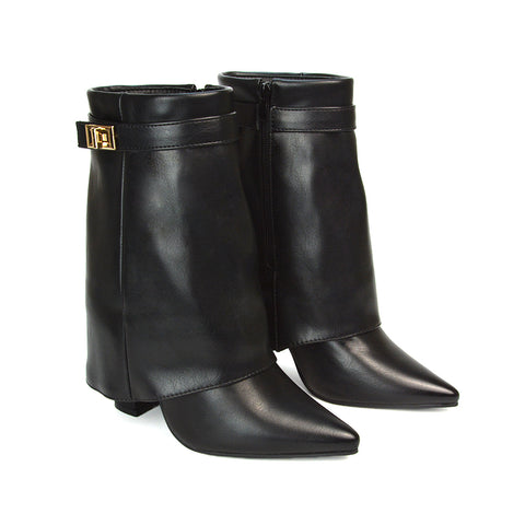 Black Synthetic Leather | XY London