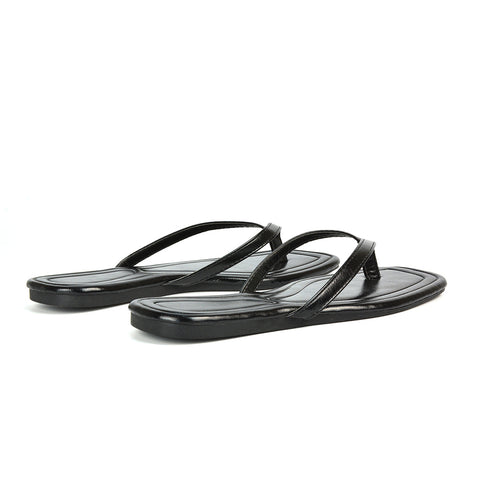 Black Sandals, Black Flat Sandals, Sandals, Flat Sandals