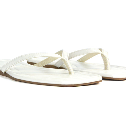 White Slip On Sandals, White Flip Flop Sandals, Slip On Sandals, Flip Flop Sandals