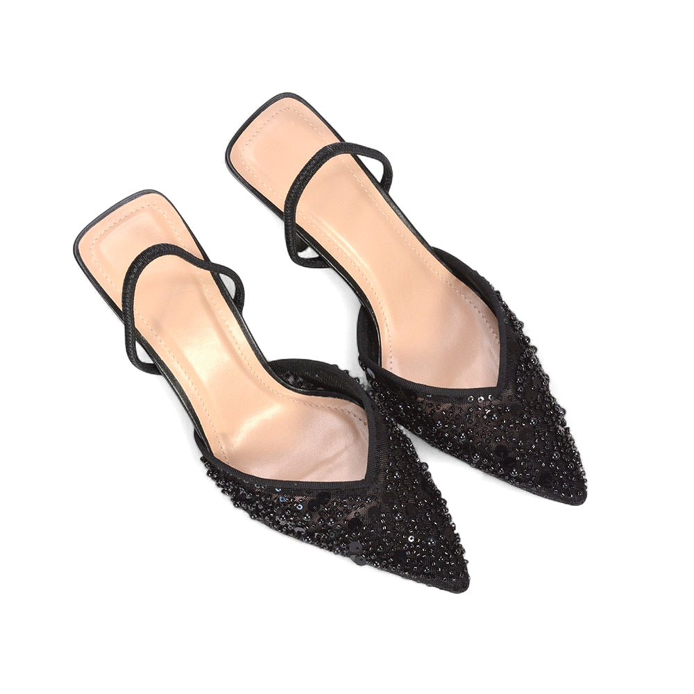black slingback stilettos, black prom heels, slingback stilettos, prom heels, Shoes for festive occasions, Women’s dress shoes