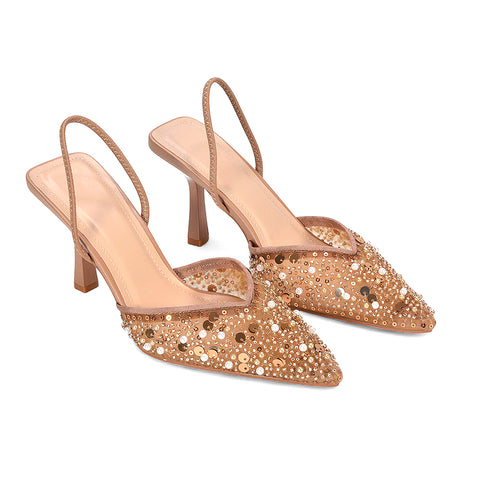 nude wedding guest heels, nude high heels, wedding guest heels, high heels, Open back heels