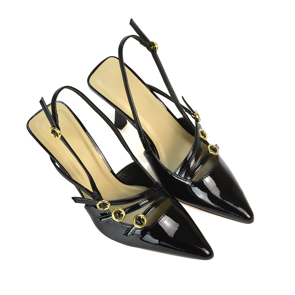 black point toe stiletto heel court shoes, black pointed toe stiletto heels, black patent heels