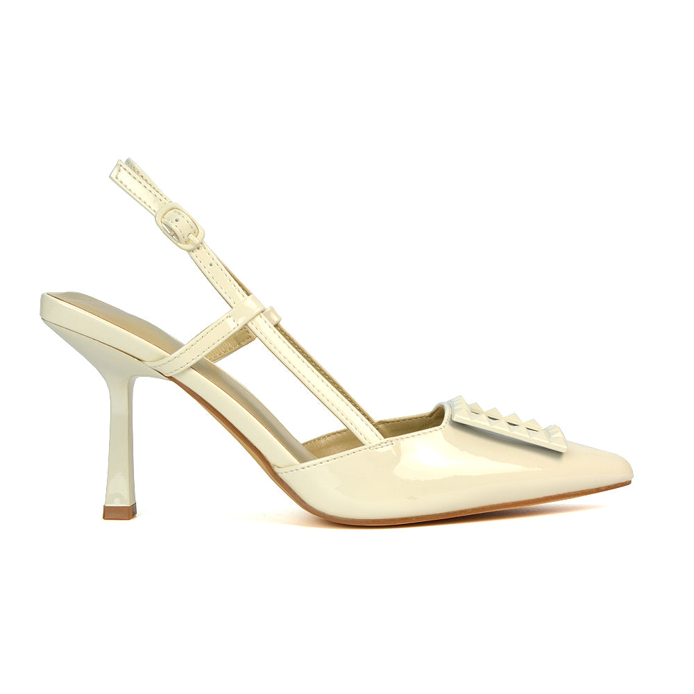 Beige Statement Heels, Beige Party Heels, Statement Heels, Party Heels