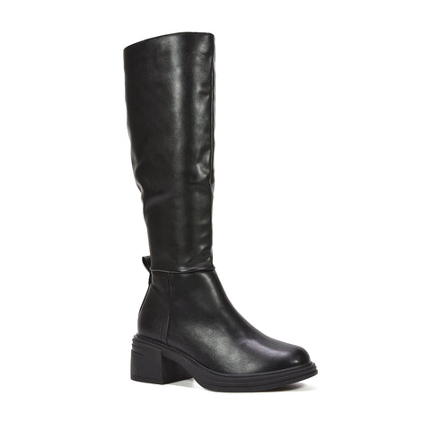 women's black knee high boots