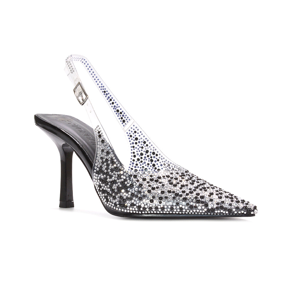 black slingback heels, black strap heels, slingback heels, strap heels