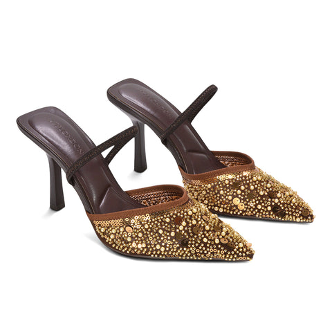 elegant brown stilettos, brown high heel pumps for special events, brown date night stilettos