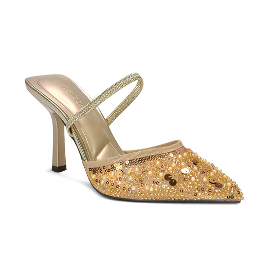 gold bridal shoes, elegant gold sparkly court shoes for weddings, gold stiletto pumps