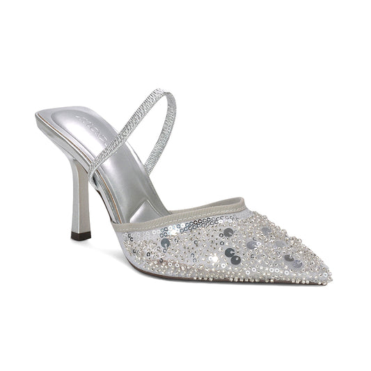 silver bridal shoes, elegant silver sparkly court shoes for weddings, silver stiletto pumps