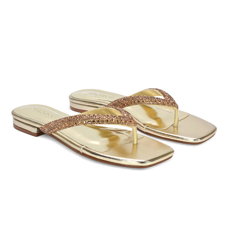 diamante thong sandals, summer sparkly sandals for women, women’s holiday sparkly sandals, dressy flat sandals women, gold holiday sandals