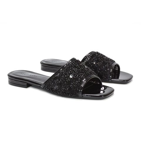 black strappy sandals women, elegant black sparkly sandals for evening wear, black evening party sandals, black diamante sandals