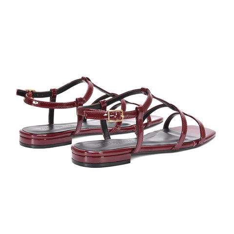 burgundy holiday sandals, burgundy ankle strap sandals, holiday sandals, ankle strap sandals