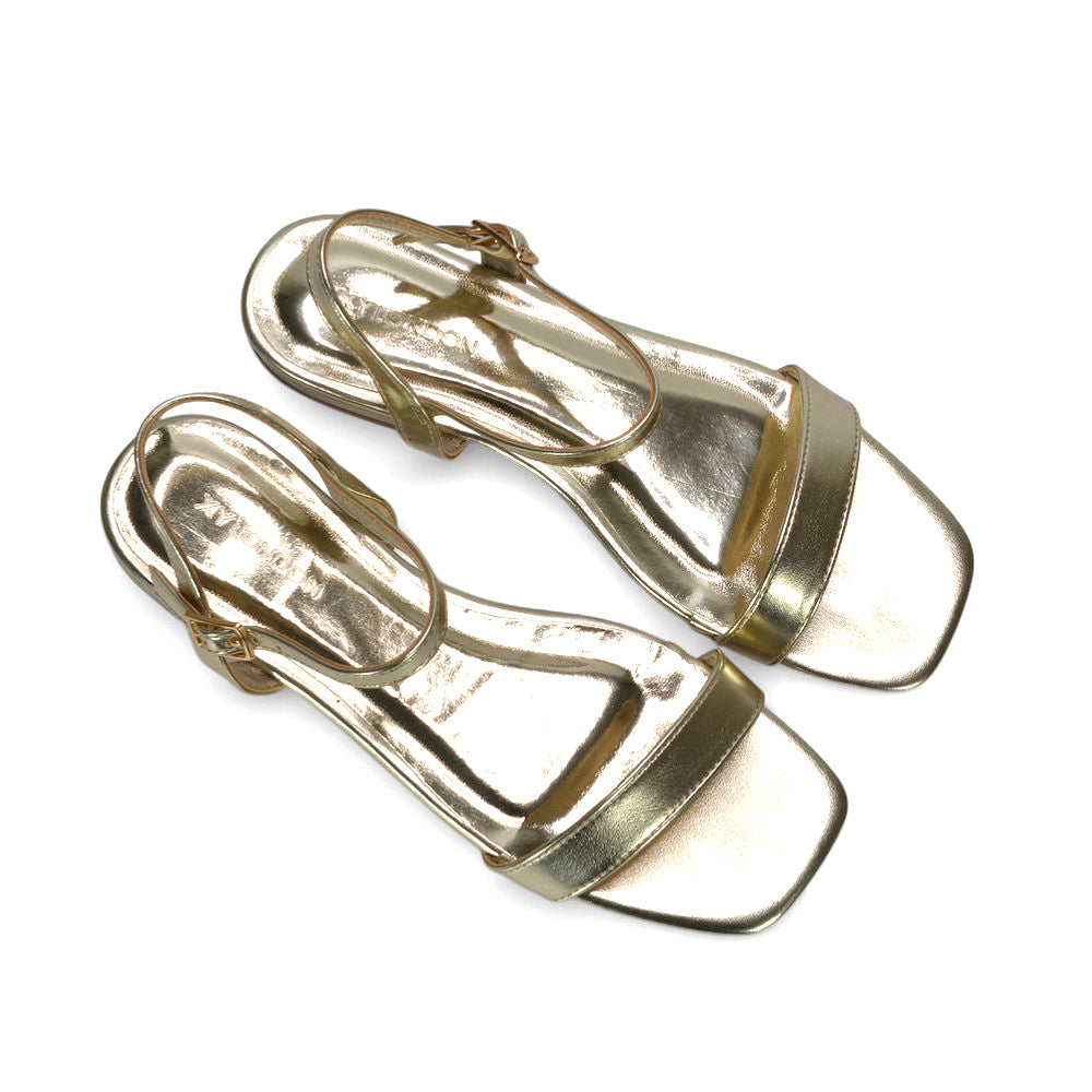 gold flat sandals, gold metallic flat sandals women, trendy square toe sandals 2026, gold strappy sandals