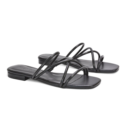 black flat sandals, black summer flat sandals, flat sandals, summer flat sandals, open toe slip on flat sandals