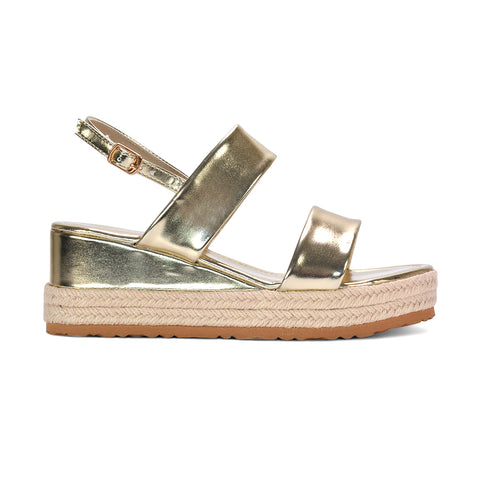 gold wedge heels, gold wedge heel sandals, wedge heels, wedge heel sandals, casual strappy wedge espadrilles