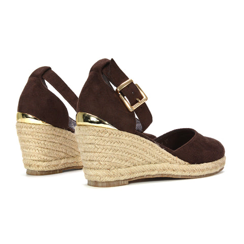espadrille wedge sandals, espadrille wedges with ankle strap, boho espadrille sandals, affordable espadrille sandals, ankle strap wedge espadrilles, brown wedge heels