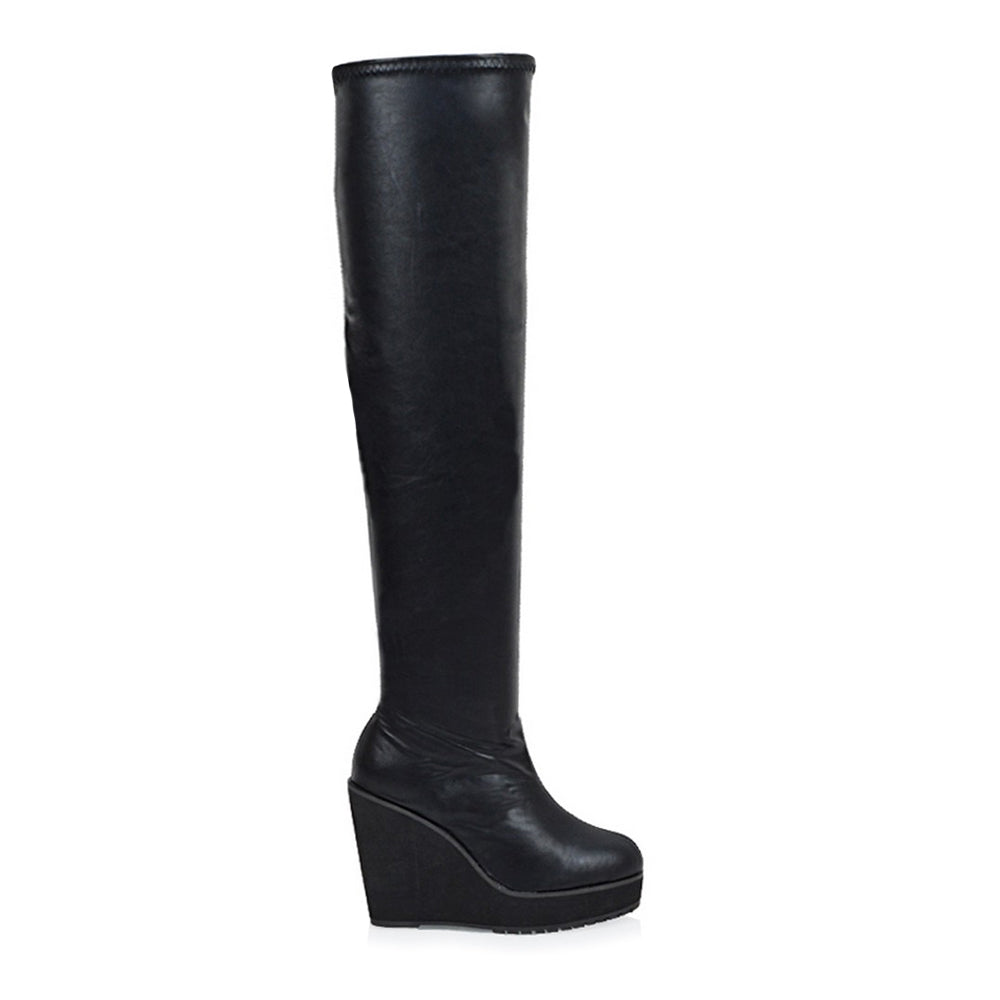 women's wedge heeled boots