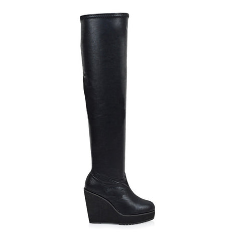 women's wedge heeled boots