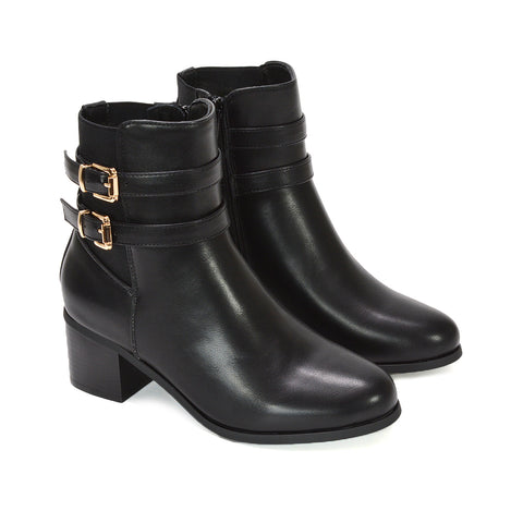 Comfortable ankle boots with heel, Fall ankle boots for women, Classic black ankle boots
