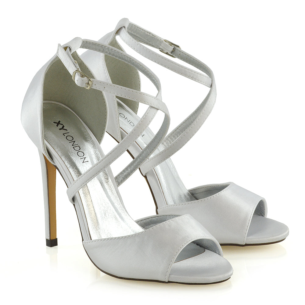 WHITE | XY London | white shoes , white heels ,white bridal heels ,bridal heels uk