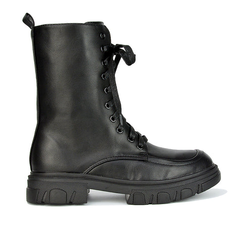 Black Synthetic Leather UK 5 | EU 38 | US 7 | XY London