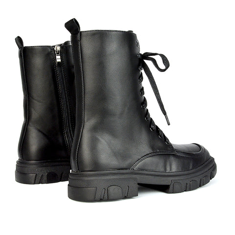 Black Synthetic Leather UK 3 | EU 36 | US 5 | XY London