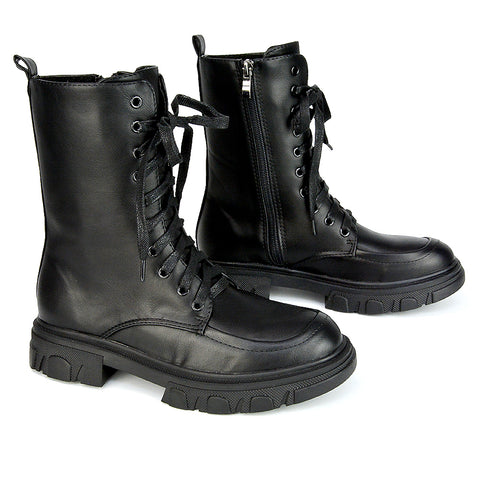 Black Synthetic Leather UK 3 | EU 36 | US 5 | XY London