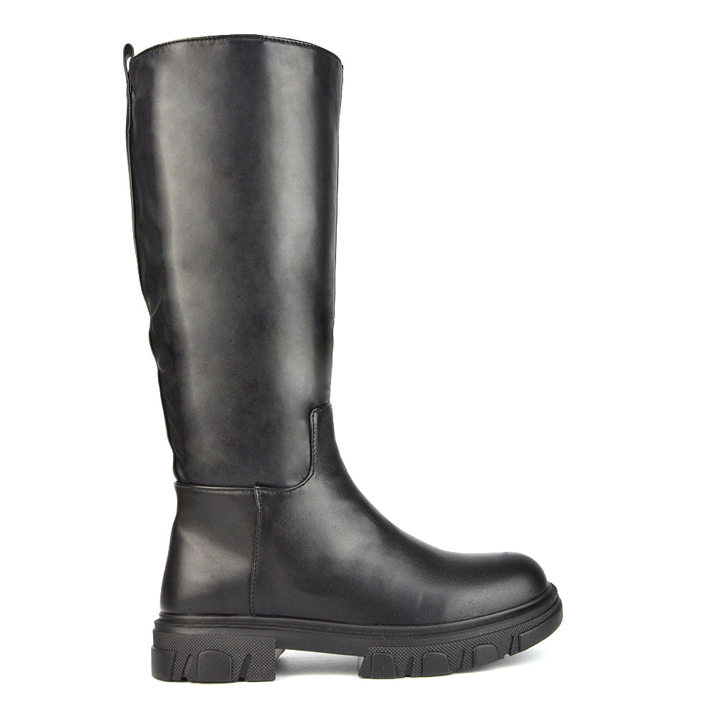 GREEN | XY London | green boots,green knee high outfits,green long boots,green flat boots,green shoes