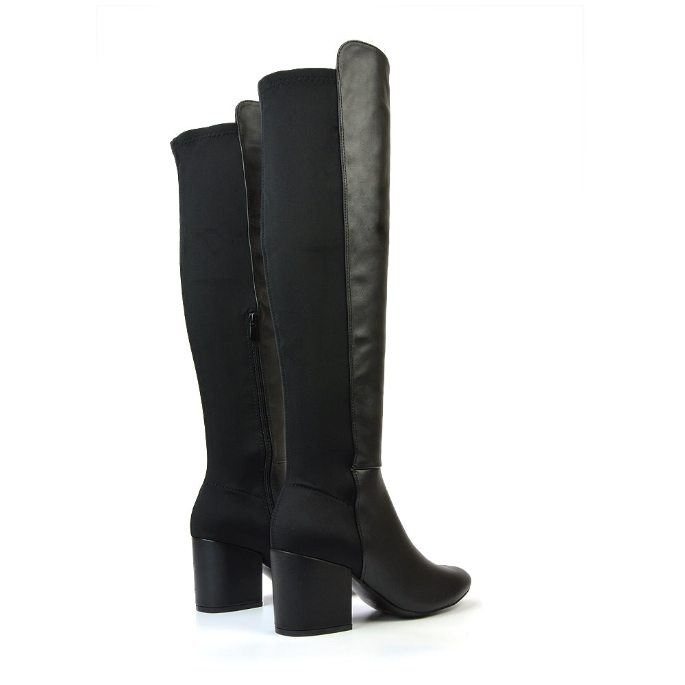 Black Synthetic Leather UK 3 | EU 36 | US 5 | XY London