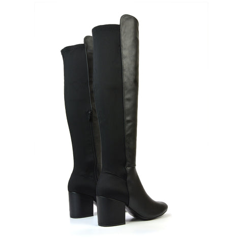 Black Synthetic Leather UK 3 | EU 36 | US 5 | XY London