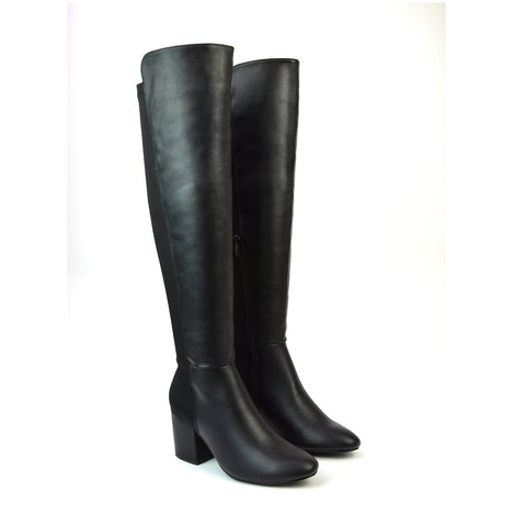 Black Synthetic Leather UK 3 | EU 36 | US 5 | XY London