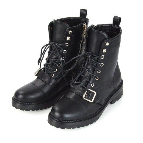 Black Synthetic Leather UK 5 | EU 38 | US 7 | XY London