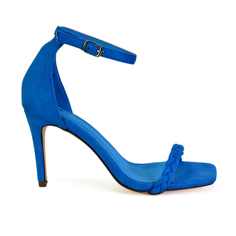 green | XY London | green heels,green high heels,green stilettos,green strappy heels,green woven heels
