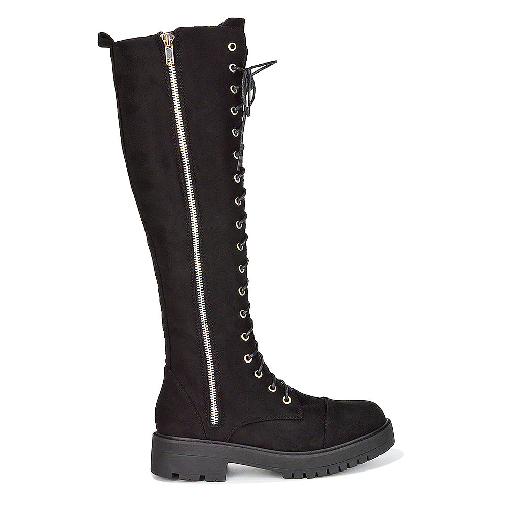 Black Faux Suede UK 3 | EU 36 | US 5 | XY London