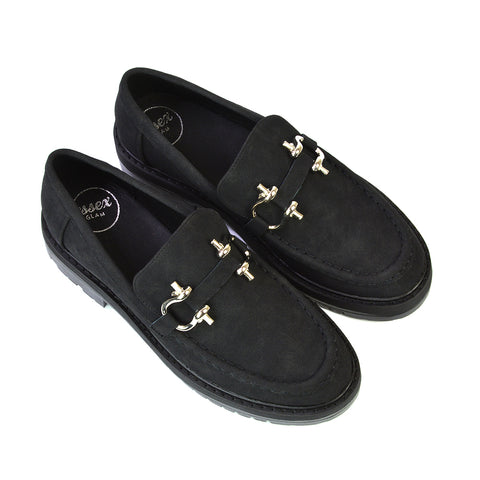 Black Faux Suede UK 5 | EU 38 | US 7 | XY London