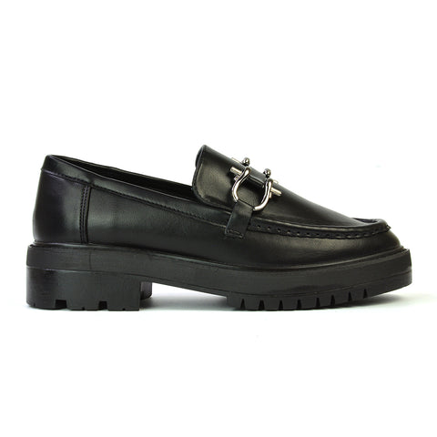 Black Synthetic Leather UK 3 | EU 36 | US 5 | XY London