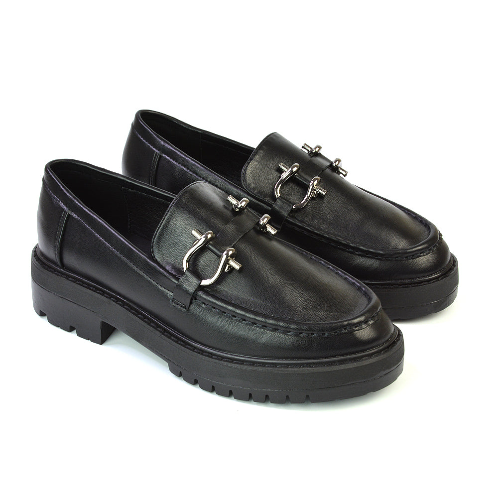 Black Synthetic Leather UK 6 | EU 39 | US 8 | XY London