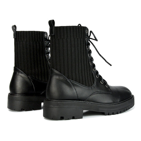 Black Synthetic Leather UK 7 | EU 40 | US 9 | XY London