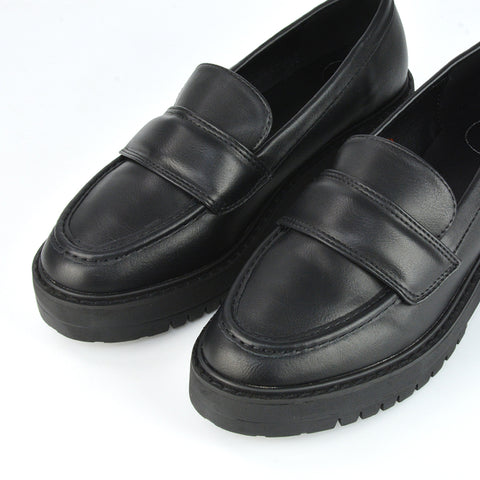 Black Synthetic Leather UK 8 | EU 41 | US 10 | XY London