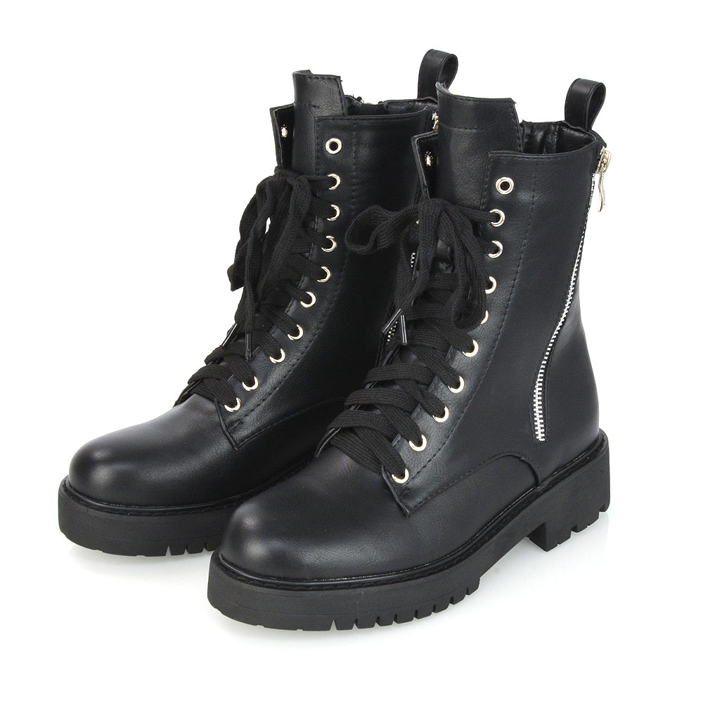 Black Synthetic Leather UK 4 | EU 37 | US 6 | XY London