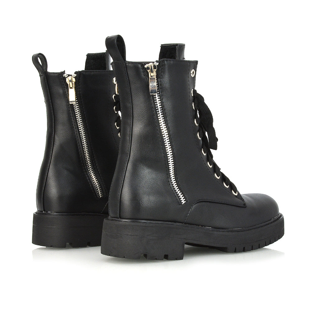 Black Synthetic Leather UK 4 | EU 37 | US 6 | XY London