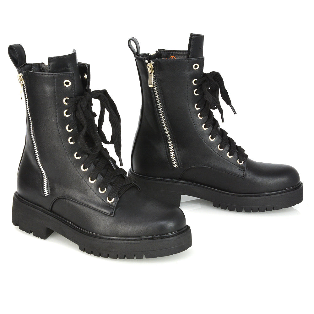 Black Synthetic Leather UK 4 | EU 37 | US 6 | XY London