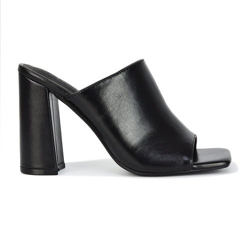 stone synthetic leather | XY London | Stone Heels,Stone High Heels,Stone Block High Heels,Stone Block Heels,Stone Mules