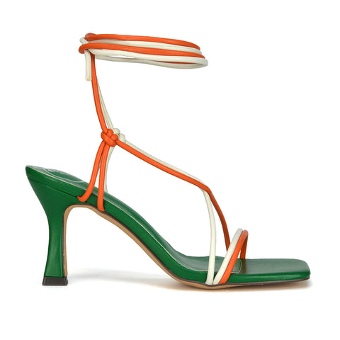 multi | XY London | Ladies Stiletto Heels,Womens Multi Synthetic Leather Sandals,Womens High Heel Sandals