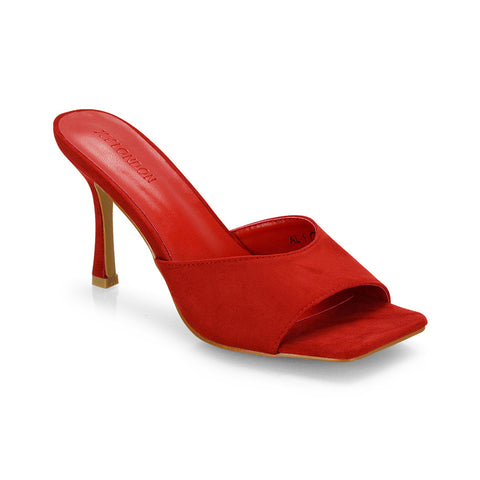 purple | XY London | purple heels,ladies heeled mules,square toe heeled mules,womens sandal heels,stilettos in purple