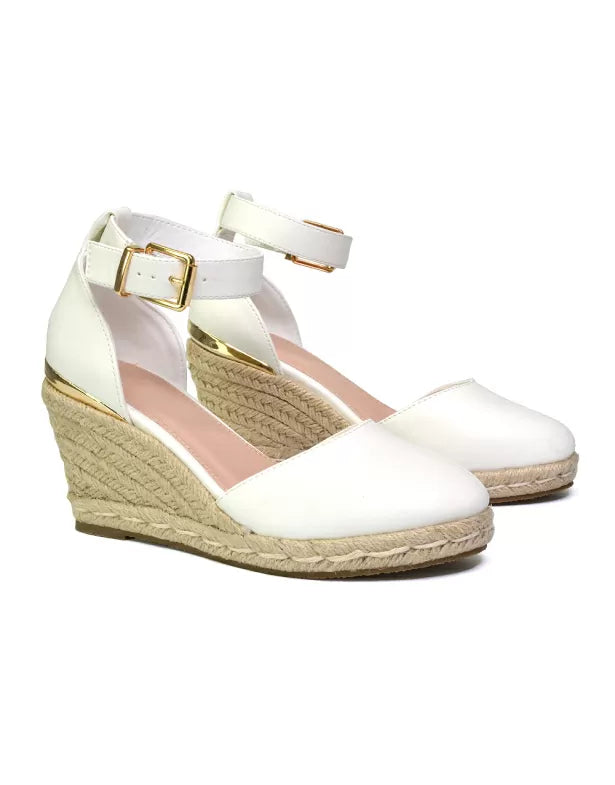 White | XY London | white wedges,white wedge shoes,white wedge heels,white sandal wedge heels,white espadrilles