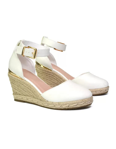 White | XY London | white wedges,white wedge shoes,white wedge heels,white sandal wedge heels,white espadrilles