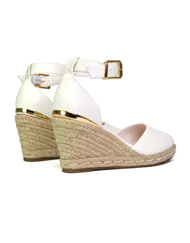 White | XY London | white wedges,white wedge shoes,white wedge heels,white sandal wedge heels,white espadrilles