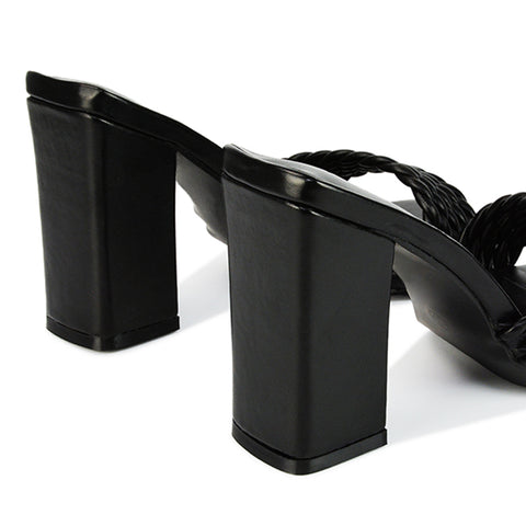 black | XY London | Black Heels,Black Block Heels,Black Strappy Heels,Black Mules,Black Block High Heels,Black Square Toe Heels,Block Heels