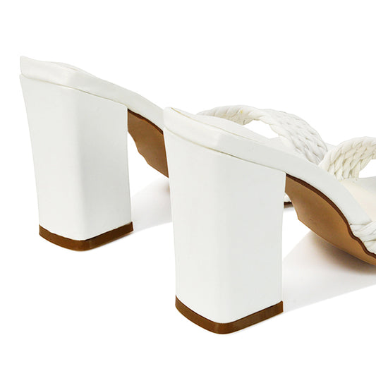 white | XY London | White Heels,White Mules,White Block Heels,White Strappy Heels,White Square Toe Heels,White High Heels,Mule Heels,Mules
