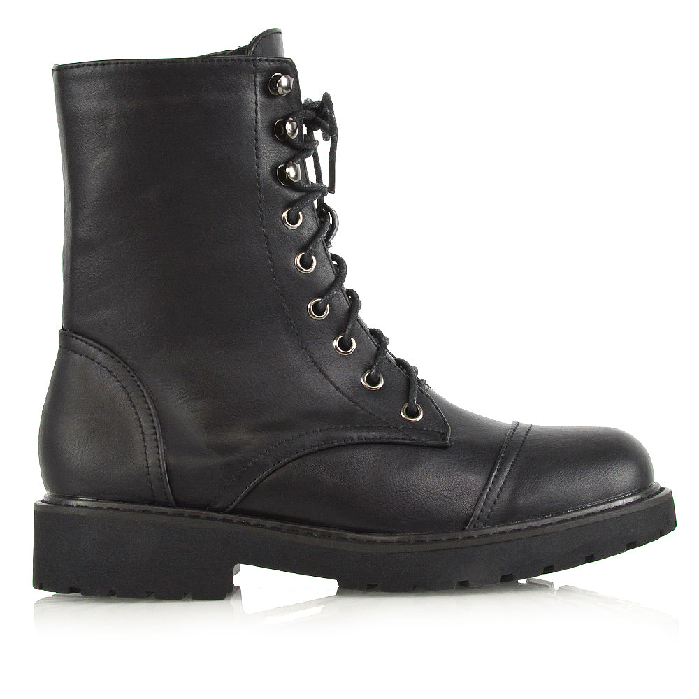Black Synthetic Leather UK 4 | EU 37 | US 6 | XY London